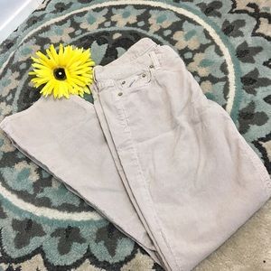 j Crew classic fit khaki corduroy